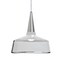 Besa Lighting Baron 10 Cord Pendant, White/Clear, Satin Nickel Finish, 1x9W LED 1JT-BARON10WH-LED-SN - alternate 1